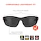 Ergodyne VALI, Safety Glasses, Anti-Fog, Smoke Lens, Matte Black Frame Frame VALI-AFAS - alternate 3